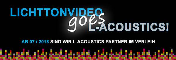 Lichttonvideo goes L-Acoustic Lichttonvideo goes L-Acoustic